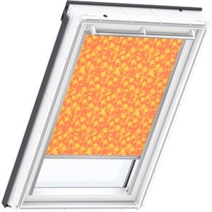 orange vegetal blackout VELUX blinds